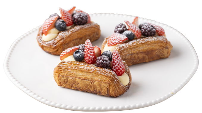 ミックスベリーのスティックミルフィーユ