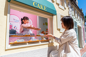 小さなお店やおうちが立ち並ぶガリバータウン