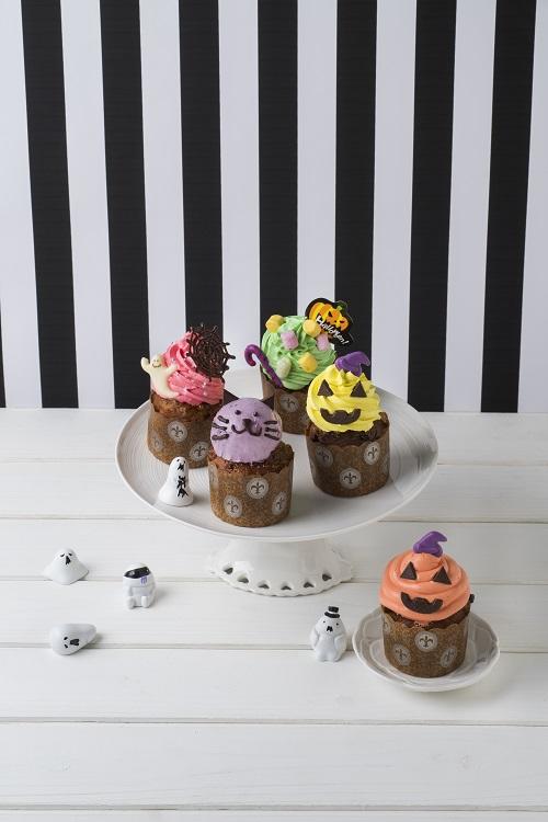 カラフルハロウィンカップケーキ レストラン 白い恋人パーク カラフルハロウィンカップケーキ レストラン 白い恋人パーク