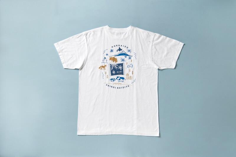 白い恋人Tシャツ（白・北海道デザイン） | 商品 | 白い恋人パーク